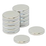 N35 Neodym - Magnet Für Kunst, Kunsthandwerk, Modellherstellung, Diy, Hobbys und Verpackungen - 15mm Durchmesser x 2mm Dick - 1,8kg Zug - Pack von 10