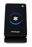 RFID Lesegerät, kontaktloser Kartenleser und Kartenlesegerät, Card Reader mit USB, Beste Schlüsselkarte für Chipkarten, Zugangskontrolle, HD-RD80 HDWR