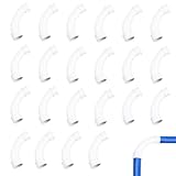 YGCQFH 22 Stück Rohrbogen M16 PVC Rohrbogen, Installationsrohr Elektroinstallation 16mm Durchmesser Universell, Steckbogen für Elektrorohr Stangenrohr Kabelrohr