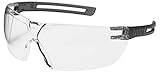 uvex x-fit Schutzbrille 9199 - beidseitig extrem Kratzfest & chemikalienbeständig, 100% UV-400-Schutz - Sicherheitsbrille mit klarer Scheibe - Arbeitsbrille für Labore