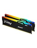 Kingston FURY Beast Schwarz RGB EXPO 16GB (2x8GB) 6000MT/s DDR5 CL36 DIMM Desktop Gaming Speicher Kit mit 2 - KF560C36BBEAK2-16