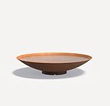 Adezz Wasserschale Garten aus Cortenstahl - Wasserschale für Brunnen Deko - Wetterbeständig - Ø 60cm Höhe 14cm