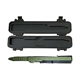 Taktisches EDC Design Slide-Action Kugelschreiber 3D-gedruckter Schiebemechanismus inkl. Mine & Geschenkbox einzigartiges Büroaccessoire für Tactical Fans dunkelgrün, Ohne Stiftkern