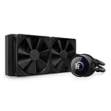 NZXT Kraken 240 - RL-KN240-B1-240mm AIO CPU Wasserkühlung - 1,54' LCD Display 240x240-2x120mm PWM Fans - EIN Breakoutkabel zur einfachen Installation - Schwarz