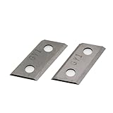 Scheppach Wendemesser | Häckslermesser-Set | 1 Set = 2 Stück | Messer für Gartenhäcksler Scheppach GS55