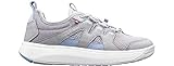 JOYA Marbella Light Grey, Damen Sommerschuh aus Air-Mesh mit elastischen Schnürsenkeln, hellgrau, 41