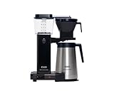 Moccamaster KBGT Thermos, Kaffeemaschine mit Thermoskanne, Filterkaffeemaschine, Schwarz, 1.25 Liter