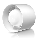 DOSPEL Kanal Rohrventilator Euro 1 - Inline-Abluftventilator fi 100 - für Wohnräume, Büros, Gastronomiebetriebe und kleine Industrieflächen - Witterungsbeständig 100 mm