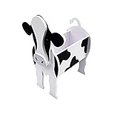 Garten Blumentopf Hund Yak Kuh niedliches Tier Blumentopf Blumentopf Hund Blumentopf Hund Blumentopf Garten Haustier Hund Aufbewahrungstopf dekorative Ornament Tierform P Glücksfeder (White, One Size)