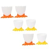 PAMINGONO 6 Stück Cartoon Eierhalter Bezaubernde Eierständer Für Zuhause Bunte Eierregale Aus Hochwertigem Material Perfekt Für Frühstück Und Besondere Anlässe