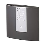 HEIDEMANN Funkempfänger HX Square - Erweiterbare Klingel - Batteriebetrieben - Funk Klingel Empfänger - HX Türklingel - anthrazit