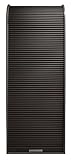 Möbel Jack Rollladenschrank für Aktenordner - 69 x 192 cm - Graphitfarben - 4 Fächer - Aktenschrank Rolloschrank Jalousienschrank Büroschrank