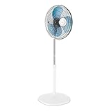 Rowenta VU4410 Essential+ Standventilator | 3 Geschwindigkeitsstufen | verstellbarer Neigungswinkel | 39 Watt | 54 dB(A) | 100% Kupfermotor | Sehr kompakt | Weiß