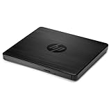 HP Externes USB-DVD-RW-Laufwerk – tragbares CD/DVD-Laufwerk mit 8X DVD- und 24X CD-Brenngeschwindigkeit, USB-A, Plug & Play, kompatibel mit Windows, macOS & ChromeOS, Schwarz