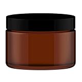 Leerer Braunglastiegel inkl. Deckel 500 ml