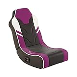 X Rocker Shadow 2.0 Floor Rocker Gaming Kinder Sessel mit 2.0 Audiosystem - Lila/Schwarz/Weiß