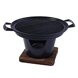 PNAJFUEL Grill Mini-Grill Alkoholkocher Ein-Personen-Grill Für Zu Hause Rauchfreier Grill Für Den Außenbereich Grillplatte Bratkocher Fleischwerkzeuge