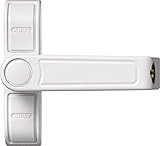 ABUS Fenster-Zusatzsicherung 2410 AL0125 - Sicherheitsschloss mit Schwenkriegel für einflügelige Fenster, gleichschließend - ABUS-Sicherheitslevel 6 - 89626 - Weiß
