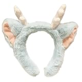 UNTERING Entzückender Horn-Kopfschmuck für Abschlussbälle, Geburtstag, lustige Kopfbedeckung, Horn, Plüsch, Drache, Haarreif, Stirnband