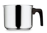 WMF Milchtopf Induktion 14 cm ohne Deckel, kleiner Topf 1,7l, Cromargan Edelstahl beschichtet, Kunststoffgriff, spülmaschinengeeignet,