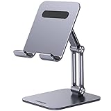 UGREEN Aluminium Tablet Halterung Verstellbarer Tablet Ständer Höhenverstellbar iPad Ständer kompatibel mit iPad Pro Air Mini 11 12.9 Galaxy Tab Redmi Pad Huawei MatePad iPhone 16 15 Pro bis 12,9 Zoll