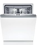 Bosch SMH4ECX28E, Serie 4, Smarter Geschirrspüler Vollintegriert 60 cm, Besteckschublade, Spülmaschine Made in Germany, Vario Scharnier, besonders leise, SpeedPerfect+, Programmassistent, Status Light