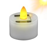 Solar-Tee-Licht-energiesparende LED Teea Lighht Candle | Flameless Flackerning Teelicht | Kerzenbatterie Betrieben Für Die Hochzeitsfeier Der Innenräume Im Freien Im Freien, Die Sichere Umgebungsbeleu