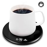 Coffee Cup Heater, Electric Intelligent Drink Cup Warmer with Touch Tech & LED Backlight, Coffee Mug, Milk Cup Warmer with Two Temperature Settings