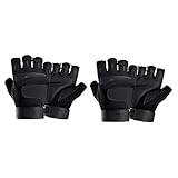 GALPADA 2 Paar Reithandschuhe Handschuhe für Autorennen Motorradhandschuhe für Herren Schwarze Handschuhe Fitness Handschuhe fitnesshandschuhe Halbfingerhandschuhe Fitness-Handschuhe