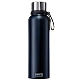 Lurch 240817 Isolier-Flasche One-Click Sport 0,75l night blue, Edelstahl