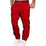 Herren Sporthose Jogginghose mit Bundgummi Elastische Sweatpants Trainingshose Lange Sport Hose Herrenmit Tunnelzug Trainingshose Herren Relaxing Hose Herren Baumwolle Sweathose