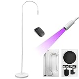 OXFUZZ Uv-Nagellampe FüR GelnäGel, Verstellbarer Kopf, 395 Nm Led-Licht FüR ManiküRe In SalonqualitäT Zu Hause-5 W Drehbare Uv-Lampen, Nagellack-AushäRtung, Stehlampe FüR WimpernschöNheit,White