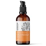 Calendulaöl 100% Rein & Natürlich Kaltgepresst 100ml - Ringelblumenöl heilende Wirkung - Gesicht - Haare - Perfekt für raue Haut - reduziert Rötungen und Risse - Empfohlen für Pflege von Kleinkindern