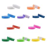 Eintrittsbänder Festival Armbänder - Einlassbänder 100 Stück 10 Versch Farben Wasserdicht Event Armbänder Papier Einlassbänder für Party Veranstaltungen