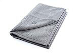Ritter Decken Alpaka Decke „Perulama 150 x 200 cm Silbergrau (ungefärbt) aus Alpaka (Natur) weich. Wolldecke aus eigener Herstellung. Geeignet als Wohndecke, Kuscheldecke und Tagesdecke.