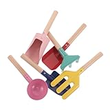 Supvox Gartenwerkzeug mit Holzgriff Sand Gartenschaufel Kleine Harke für Kleinkinder Outdoor für Strand Garten und Sommeraktivitäten