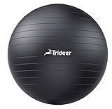 Trideer Dicker Gymnastikball, Pezziball, Anti-Burst Pilates Ball, 58-65 cm Sitzball Büro für Balance, Yoga als Fitness Kleingeräte und Balance Stuhl im Gym-Home-Büro