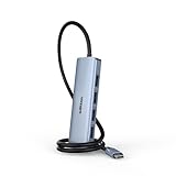 USB Splitter, oditton USB Hub 3.1 4 Port Ultra Slim Supports Notebook PC, USB Flash Drives, Mac Pro, PS5/PS4, USB 3.1 Transfer Speed 10Gbps, Line Length 50cm