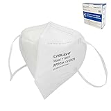 CRDLIGHT 25X FFP2 Masken EN149:2001 Mundschutz Einzeln Verpackt Atemschutzmaske