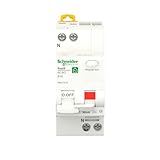 Schneider Electric FI-/Leitungsschutzschalter Resi9, 1-polig+N, 16A, 30mA, B-Charakteristik, Typ A, 6kA, grau, Artikelnummer R9D01616
