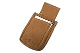 MF Stafford Leder Stiftemappe, 27 cm Länge, 13 cm Breite, Fach für Kellnergeldbörse 18,5 cm, Fach für Notizblock 11,5 x 14 cm