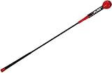 Pure2Improve Golf Swing Trainer, Golf Tempo Trainingshilfe, 122 cm Schwungtrainer, 48 Zoll Schwarz mit Rot, Kraft Und Tempo Trainer