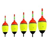 Angeln Bobber Float,Posen Angeln Schwimmer,Angelposen-Set,15g,20g,30g,40g,50g,5 Stück Angelposen Und Bobbern,Leuchtend Angeln Schwimmt Posen Set,Posen Angeln Set,Angelposen Angeln Schwimmt Set