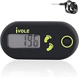 TaimeiMao Schrittzähler Zum Gehen, Mini Elektronischer Schrittzähler,3D Schrittzähler Clip,Tragbar Digitaler Schrittzähler,Fitness Tracker für Gehen Laufen Wandern Sport Training Zubehör