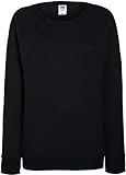 Damen Lightweight Raglan Sweat - In vielen tollen Farben Farbe Schwarz Größe M