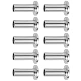 IWOWHERO 10 Stück Edelstahl 316 Kabelgeländer Schutzhüllen Witterungsbeständig und Zugfest Selbstgemacht Drahtseilschutz für Terrassenkabel und Geländer