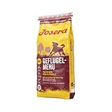 JOSERA Geflügel-Menü (1 x 12,5 kg) | Adult | Premium Trockenfutter für ausgewachsene Hunde | Geflügel & Mais/Reis | besonders gut verträglich | weizenfrei | Hundefutter | 1er Pack