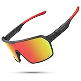 Lamicall Fahrradbrille Herren, Schnelle Brille Damen - [29g TR90 Ultraleicht] Polarisiert Sportbrille Fahrrad mit Verstellbaren Nasenpad & Bügel, UV400 Laufbrille Sonnenbrille für Fahrrad/Ebike/Laufen