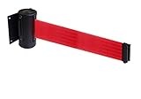 Flexibarrier Wandhalterung inkl. Absperrband (Economy) - 2.3m/4.5m (2.3m, Schwarz/Rot)