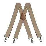 Générique Hosenträger für Männer und Senioren | Elastische Hosenträger mit Clips für Senioren – modisches Accessoire bequem für Jeans Männer und Frauen im Retro-Stil, Farbe: Creme, Se référer au